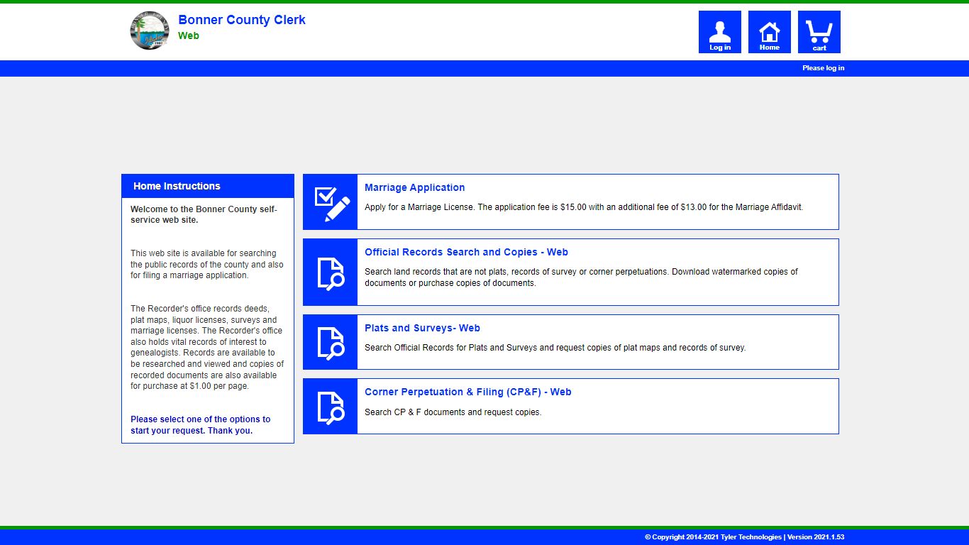 Self-Service - Bonner County, Idaho